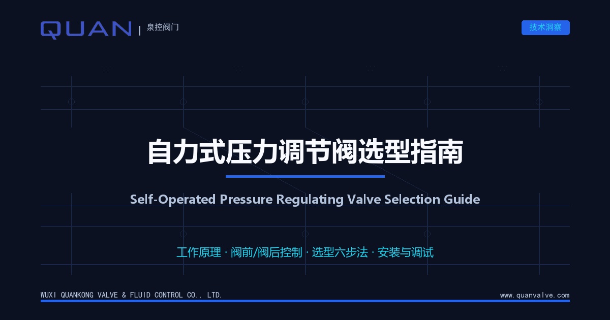 Self-Operated Pressure Regulating Valve Selection Guide: Working Principle & Selection