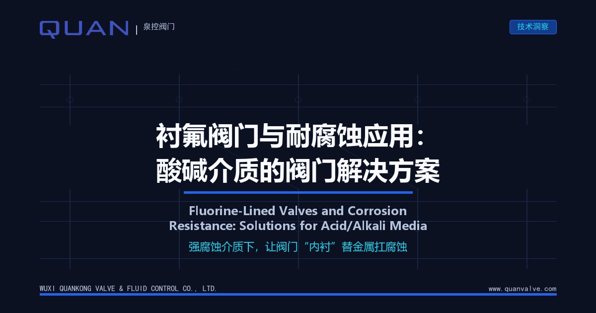 Fluorine-Lined Valves and Corrosion Resistance: Solutions for Acid/Alkali Media